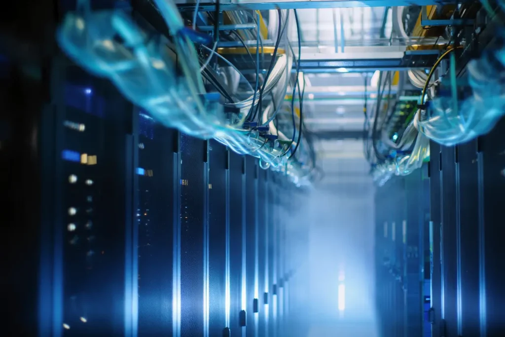 data center cooling system water usage servers AI infrastructure