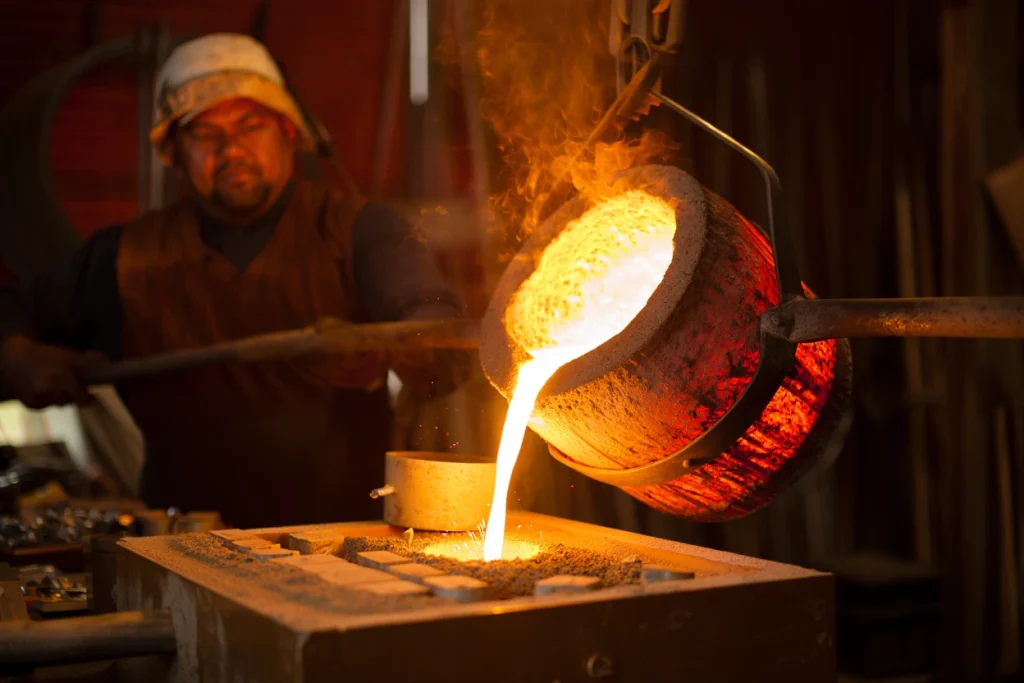 3D printed metal casting mold process