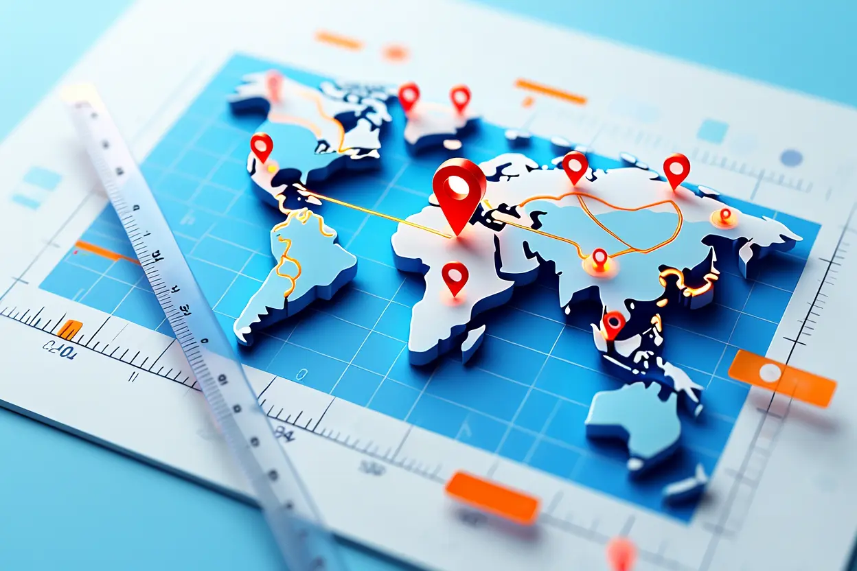 Real-time route planning with traffic data on advanced map navigation system